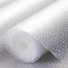 Shelf Liner, 2 Rolls Cupboard Cabinet Shelf Drawer Liner 45x150cm EVA Transparent Non-Adhesive Waterproof Mat, Non-Slip Can be Cut Placemats Washable
