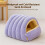 Warm Foldable Cat Bed – Corduroy Snuggle Hut, M 5