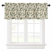 Ľanový volán Holly Berry 107x46 cm s vreckom na prút