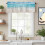 Kapsa na prut Beach Blue Ocean Waves Valance 54x18 palců 2