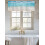 Kapsa na prut Beach Blue Ocean Waves Valance 54x18 palců 7
