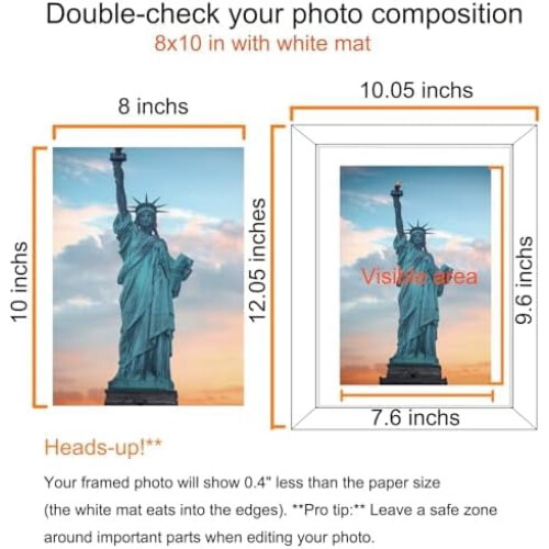 8x10 Picture Frames Rustic Distressed Brown for Wall or Table Top Display, Packs 4 2
