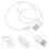 USB Charging Cable Magnetic Smartwatch Charger4Pin Child White 1