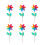 FRCOLOR6PCS Πλαστικοί τροχοί πάρτι για παιδιά που παίζουν, διακόσμηση κήπου, 1