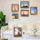 8x10 Picture Frames Rustic Distressed Brown for Wall or Table Top Display, Packs 4 5