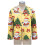 Γυναικείο σετ πιτζάμας με χριστουγεννιάτικο print και κουμπιά μπροστά, απαλό, 7