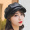 PU bőr festőkalap Gatsby Ivy beret 5
