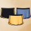 Cueca masculina HEVIRGO com forro triangular, cintura elástica e design de dupla camada. Modelo 3 em 1: cueca, calcinha e boxer. 5