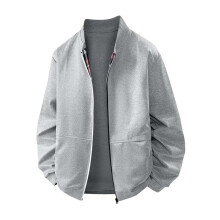 Seaicéad Varsity Kukoosong do Fhir, Geansaí Zip le Lapel Lasmuigh, Seaicéad Letterman le Plaid Splicing do Choláiste agus do Bhuachaillí