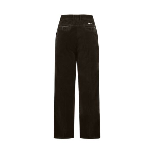 Calça de veludo cotelê masculina, corte reto, em algodão. 2
