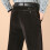 Calça de veludo cotelê masculina, corte reto, em algodão. 2