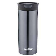 Contigo Huron Snapseal Travel Mug | Stainless Steel Thermal Mug | Vacuum Flask | Leakproof Tumbler | Coffee to Go Mug with BPA Free Easy-Clean Lid |