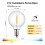 Λαμπτήρες G40LED, συσκευασία 25 τεμαχίων, διαφανής σφαίρα, βάση E12/C7, χωρίς ρύθμιση 2