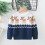 Weihnachtspullover für Jungen und Mädchen, warmer Winterpullover, Kinderpullover mit Rundhalsausschnitt, gemusterte Oberteile 4