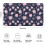 Tapete de banheiro floral antiderrapante em microfibra, 43 x 76 cm (17 x 30 polegadas) 3