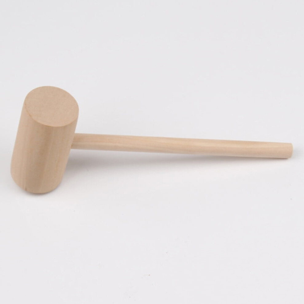 Khaki Plastic Wood Mallet For Home Use Durable Compact Mini Hammer Educational Toy 3Pcs 9485826310457