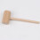 Khaki Plastic Wood Mallet for Home Use Durable Compact Mini Hammer Educational Toy 3pcs 7