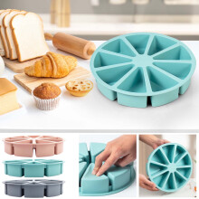 Dreieckige Kuchenform (23 cm) | Antihaft-Käsekuchenform & Pizzablech | Lebensmittelecht, spülmaschinenfest | Geeignet für den privaten und