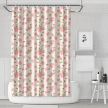 Sprchový závěs Pioneer Flower s květinovým vzorem 72x72 palců s 12"