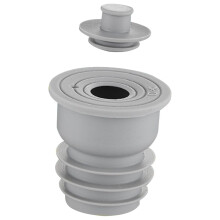 Deodorantafdichting, afvoerbuisafdichting, afvoerslangafdichting, afvoerbuisafdichting, universele buisafdichting voor vloerafvoer, 35-40 mm, grijs