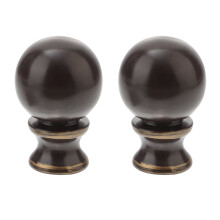 Iarann Liathróideach Finial Lampa YOSADIER 2 phíosa Caife