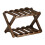 Foldable Wood Corner Shoe Rack Brown 2-Tier 2