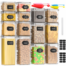Conjunto de 14 recipientes herméticos para armazenamento de alimentos com tampas, livres de BPA, à prova de vazamentos, para