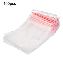 100Pcs Mála Séalaithe Mála Féin-Séalaithe Mini Spás-Shábhála le haghaidh Pacáistithe Mála Séalaithe: PE