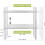 Expandable Cabinet Shelf Organizer Rack, Stackable Kitchen Counter Storage Shelves Stand, Adjustable Height Pantry Shelf Spice Rack (White, 2 Pack) 3