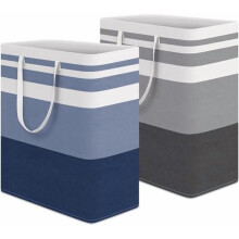2er-Pack wasserdichte, freistehende Wäschekörbe (75 l)