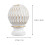 Gardinstangendehette med honningkake-finial, 2 stk. 2