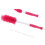 1Pack Red 30x5cm Silicone Feeding-Bottle Brush for Durable Bottle Cleaning 6