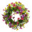Guirlanda de margaridas e violetas com eucalipto artificial de 40 cm (16 polegadas) 1
