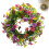 Coroană Daisy Violet, eucalipt artificial lucrat manual, 40 cm 8