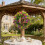 Coroană Daisy Violet, eucalipt artificial lucrat manual, 40 cm 5