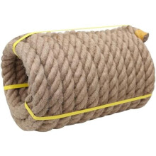 Jutetouw 3,2 cm x 7,6 meter – Ideaal voor knutselprojecten, krabpalen voor katten, woondecoratie, tuinieren en meer.