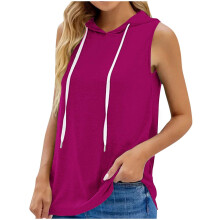 Dames zomer tanktops – Plus size, mouwloos, losse pasvorm, effen casual T-shirts (geschikt voor alle seizoenen)
