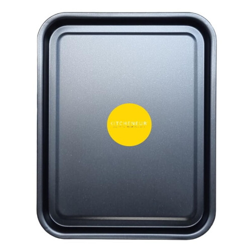 2-Pack Essential 38cm Baking Tray Set - Non-Stick Oven Trays Teflon? Coated for Baking & Roasting Durable, Dishwasher Safe & Stackable Bakeware for 1