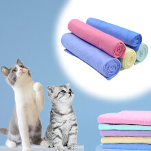 PVA Pet Bath Towel – Super Absorbent Quick-Dry Grooming Towel for Dogs & Cats, Random Colors, Machine Washable, for Bathing, Drying, and Travel