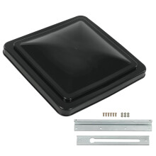 14" x 14" Replacement Roof Vent Cover Camper RV Trailer Black Fit for Ventline Pre-2008/Elixir Style Pin 1994