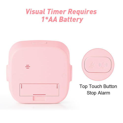 HOTUT 60 Minute Visual Timer for Kids,Visual Countdown Timer Clock Kids Timer,Pomodoro Timer with Rainbow Pattern,Desk Timer Kids Time Management 2
