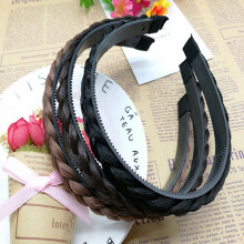 Diadema para mujer, diadema sintética para trenzas, fibra marrón claro, 1 unidad, para mujer, fiesta