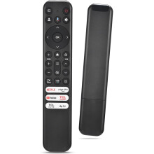 Erstatningsfjernkontroll for TCL Google TV: Smart stemmekontroll, kompatibel med RC813, QM8/QM7/S5/S4/S3/Q7/Q6/Q5, 4K UHD HDR LED/QLED/QD-Mini