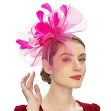Sombrero tocado retro morado para mujer – Ideal para graduaciones, carreras de caballos y festivales – Compatible con estilos europeos y