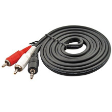 AOKID 3,5-mm-Stereo-Miniklinkenstecker (männlich) auf 2 RCA-Stereo-Kopfhörer-/Computer-Audio-Lautsprecherkabel