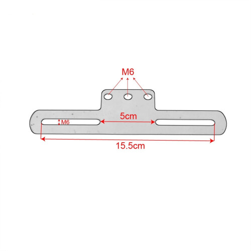 Support universel de plaque d'immatriculation pour moto, support de plaque d'immatriculation 1