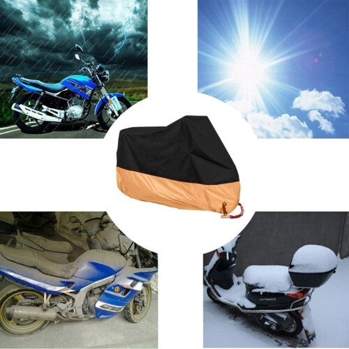 Orange Motorcycle Cover Waterproof 2