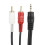 AOKID3.5mm1/8'' Αρσενικό Στερεοφωνικό Μίνι Βύσμα σε 2RCA Στερεοφωνικό Καλώδιο Ηχείου 2