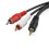 AOKID3.5mm1/8'' Αρσενικό Στερεοφωνικό Μίνι Βύσμα σε 2RCA Στερεοφωνικό Καλώδιο Ηχείου 3