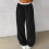 Damen-Winter-Freizeithose, einfarbig, flauschig gefüttert 2